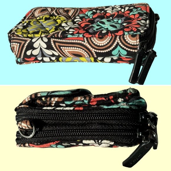Two-Piece Vera Bradley Set Retired Sierra Villager Tote Bag Crossbody Wallet EUC - Picture 16 of 16